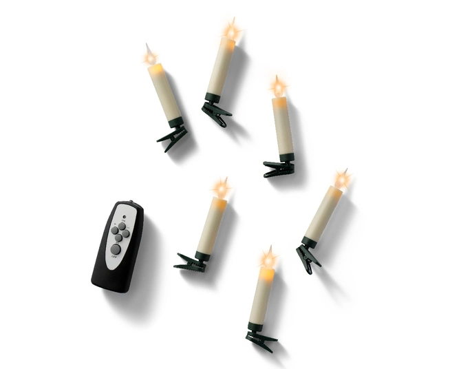 Christmas Candle Lights BO Indoor Set of 10 - image 3