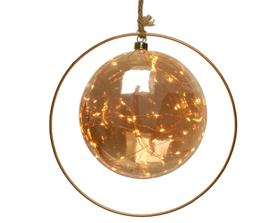 Decorative Ball Micro LED BO Indoor Amber/Classic Warm 20cm - image 3