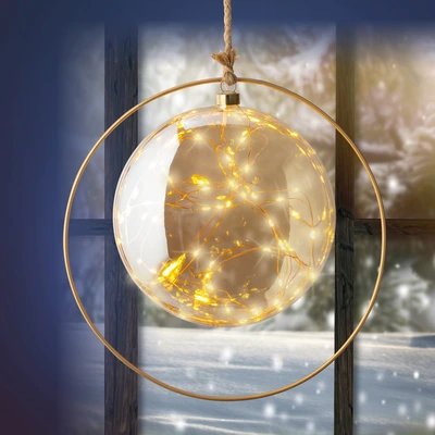 Decorative Ball Micro LED BO Indoor Amber/Classic Warm 26cm