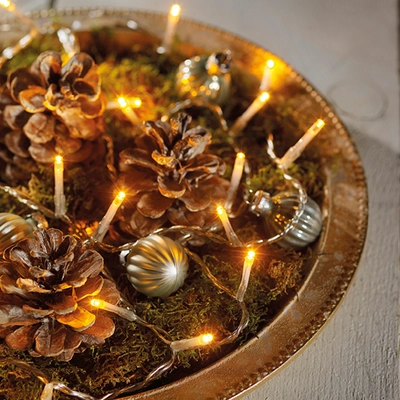 Durawise Basic 192 Battery Lights 8 Function Transparent/Warm White L1430cm