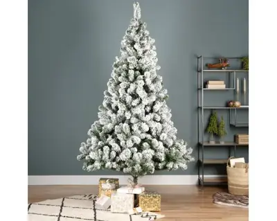 Everlands Classic Snowy Pine 8ft Artificial Christmas Tree