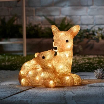 InLit Ice Doe & Fawn