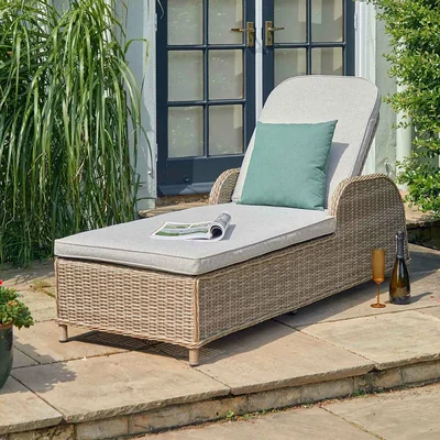 LeisureGrow St Tropez Sand Sunlounger - image 1