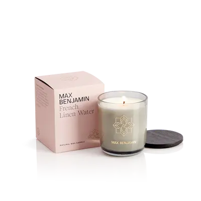 Max Benjamin Luxury Candle French Linen Water 210g