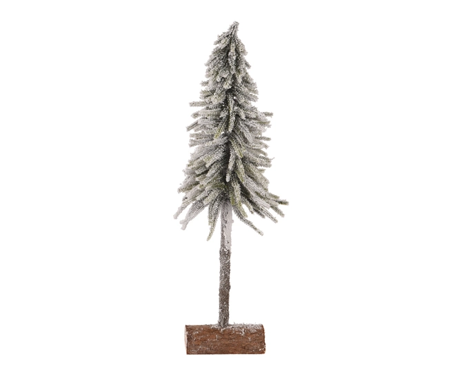 Mini tree snowy on Wood H50cm indoor