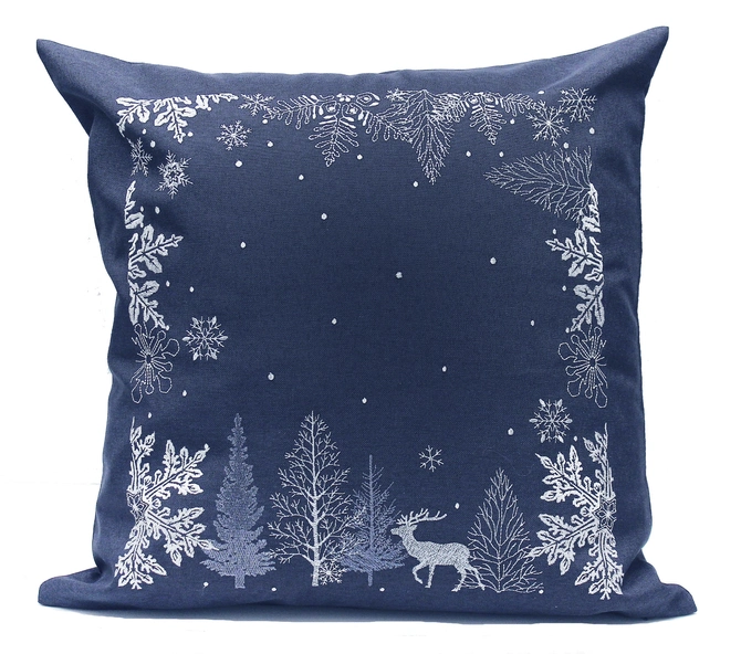 Peggy Wilkins Complete Cushion Neve Blue/Silver