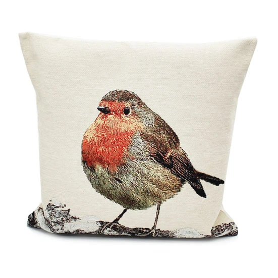 Peggy Wilkins Hop Hop Hop Robin Cushion