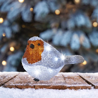 Robin LED Battery Outdoor Cool White L11cm x W21cm x H14cm