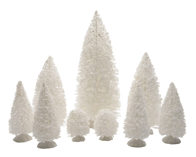 Snowy White Pine Tree Assortment - image 1