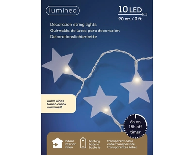 Star Stringlights 10 LED BO Indoor White/Warm White L90cm x W4.5cm - image 1